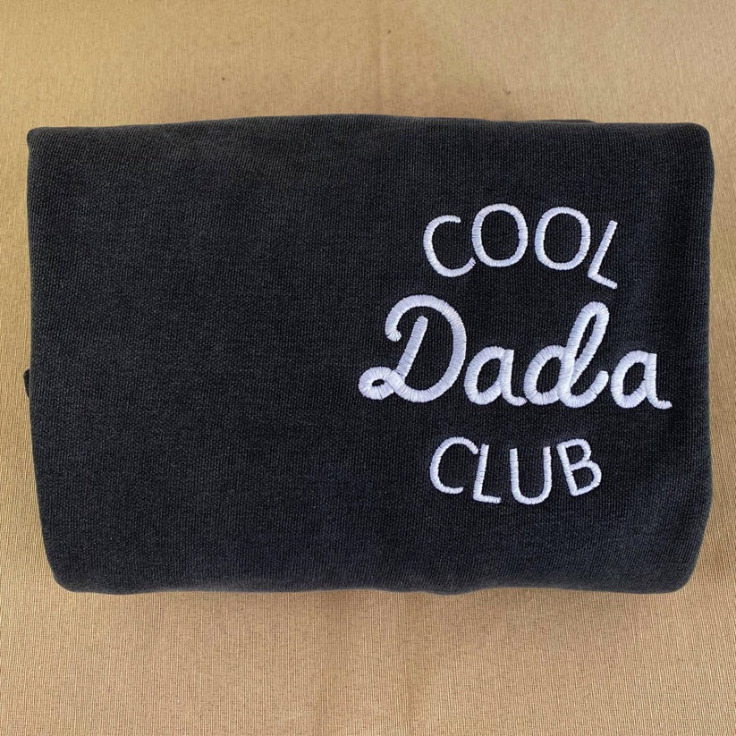 Custom Embroidered Cool Dads Club Hoodie with Kids Names - Unique Father Gift