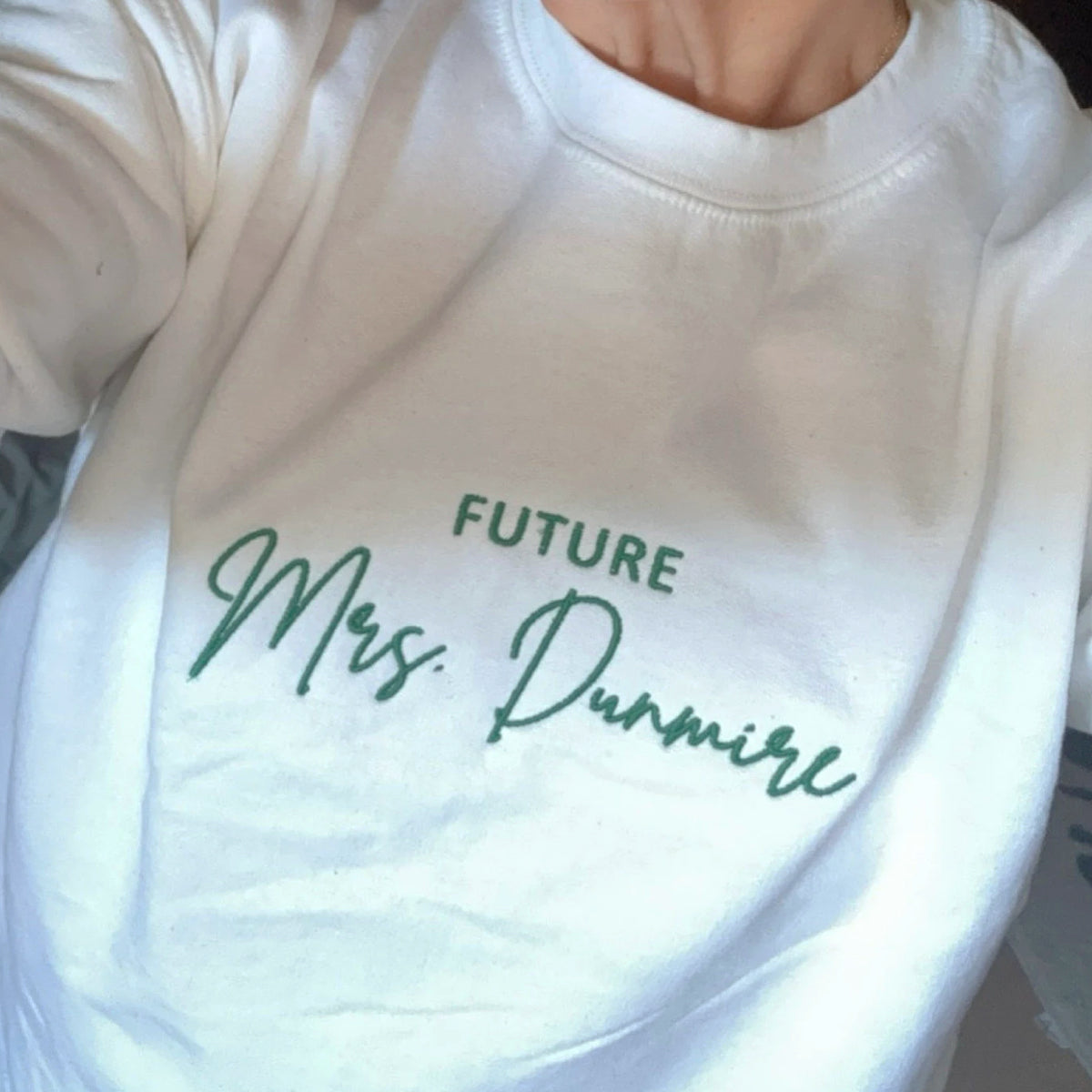 Custom Embroidered Future Mrs Hoodie - Personalized Engagement Gift for Bride