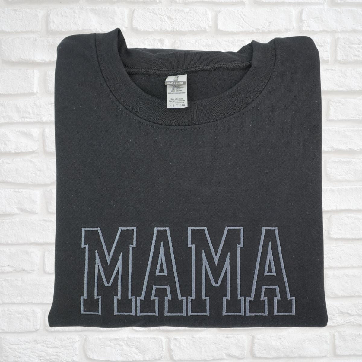 Custom Embroidered Mama Hoodie with Kids Names - Personalized Mother's Day Gift