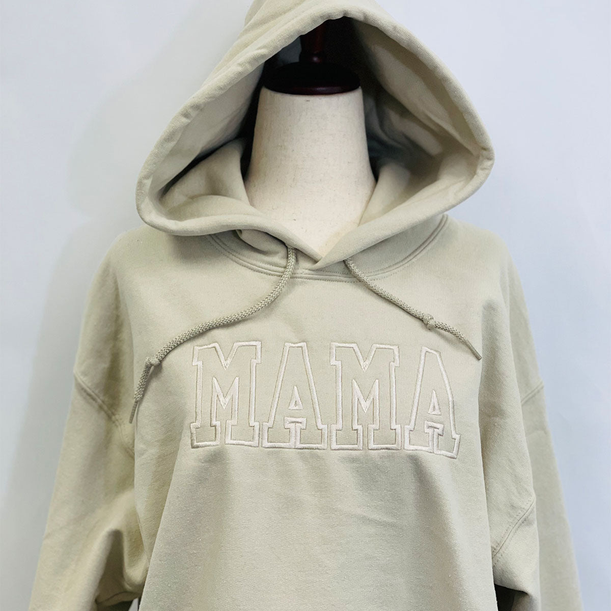 Custom Embroidered Mama Hoodie with Kids Names - Personalized Mother's Day Gift