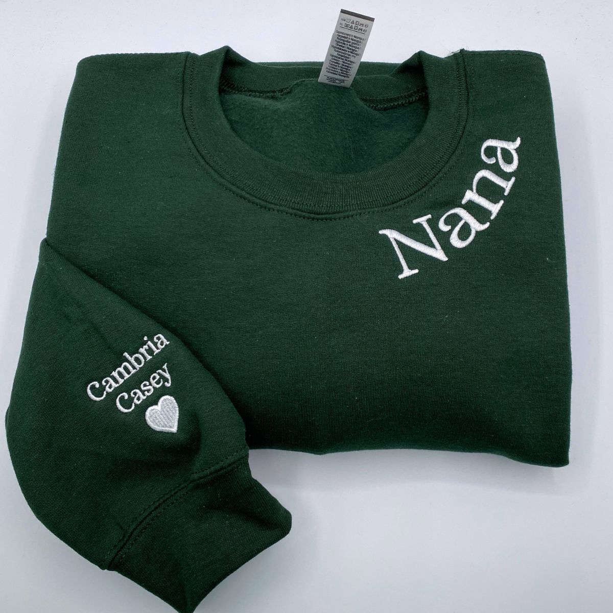 Custom Embroidered Nana Hoodie with Kids Names - Personalized Grandma Gift