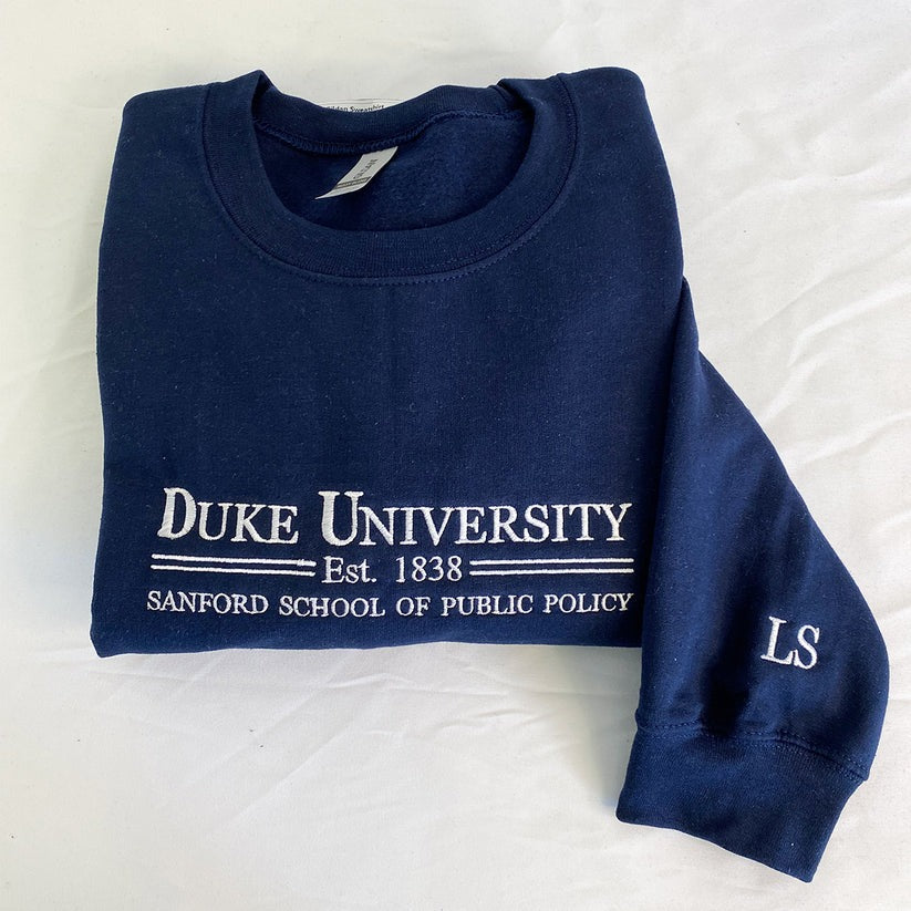 Custom Embroidered University Alumni Hoodie with School Name & Year - College Gift