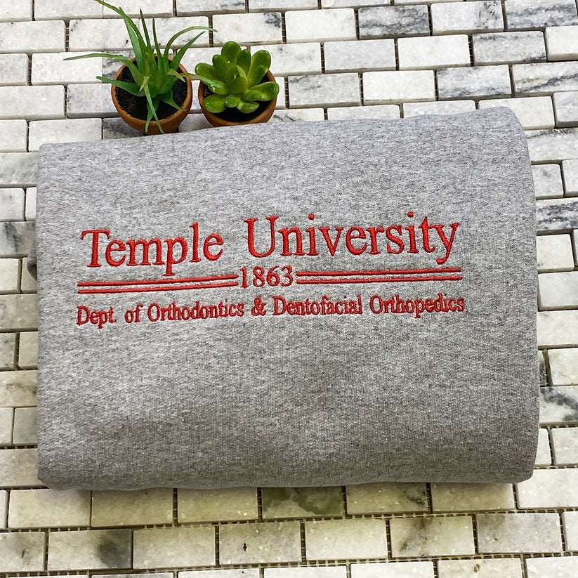 Custom Embroidered University Alumni Hoodie with School Name & Year - College Gift